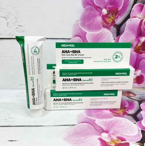 Крем с кислотным комплексом и цинком Medi-Peel AHA+BHA Zinc Cica-Nol B5 Cream, 30 мл, в Узбекистане