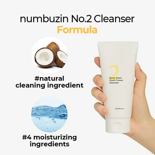 Кремовая пенка для умывания Numbuzin Deep Clean Fresh Cream Cleanser, 120 мл, купить недорого