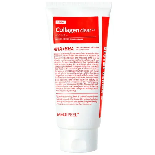 Очищающая кислотная пенка с коллагеном и пробиотиками Medi-Peel Red Lacto Collagen Clear 2.0, 300 мл