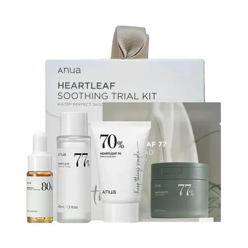 Terini parvarishlash to‘plami Anua Heartleaf Soothing Trial Kit