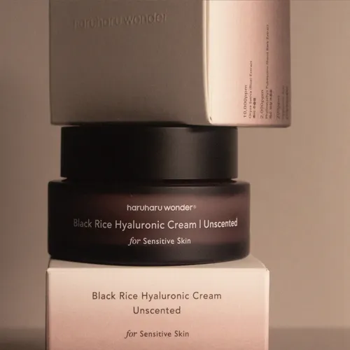 Крем с черным рисом для чувствительной кожи Haruharu Wonder Black Rice Hyaluronic Cream Unscented, 50 мл, 19700000 UZS