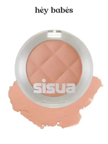 Кремовые спрессованные румяна Unleashia Sisua Butter Waffle Dough Blusher, №-2 Apricot Sherbet