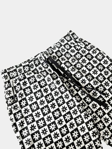 Домашнии брюки женские T-SOD TS-3721, Шахматка, arzon