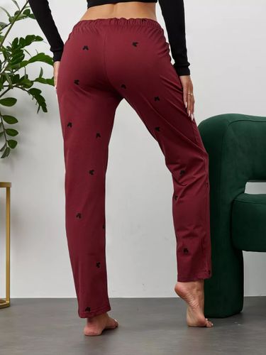 Домашнии брюки женские T-SOD TS-3721, Бордовый, фото № 10