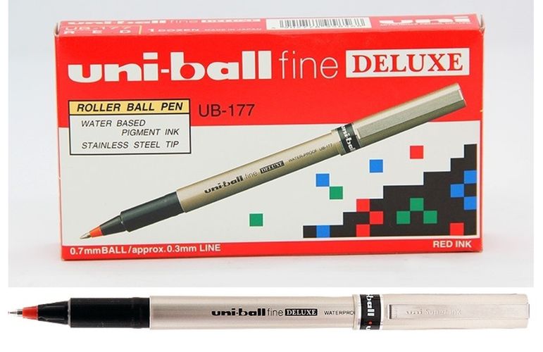 Ручка ролевая Uniball Delux, Красный