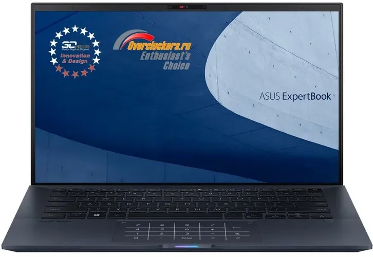 Ноутбук Asus ExpertBook B9 Intel Core i5-10210U | DDR4 8GB | SSD 512 | 14" FHD | RU | Черно-синий