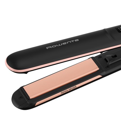 Выпрямитель для волос Rowenta Express Shine Papaya SF4620F0, Черно-розовый, в Узбекистане