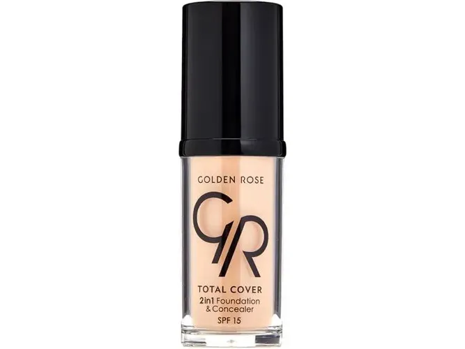 Тональный крем-корректор Golden Rose Total Cover 2ni1 Foundation&Concealer Mini, №-06