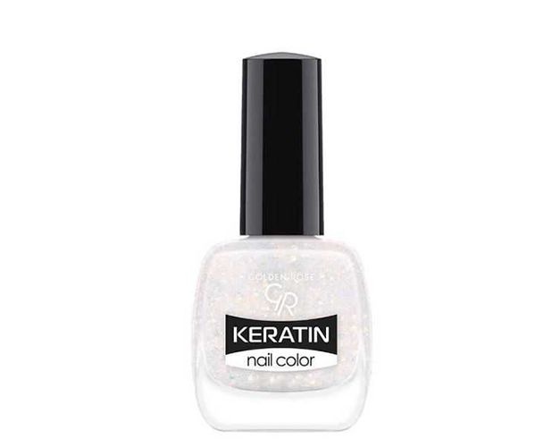 Лак для ногтей Golden Rose Keratin Nail Color Glittering Shades, №-405