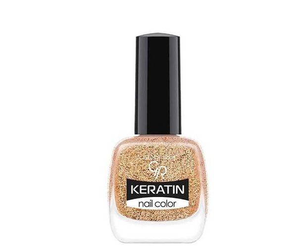 Лак для ногтей Golden Rose Keratin Nail Color Glittering Shades, №-407