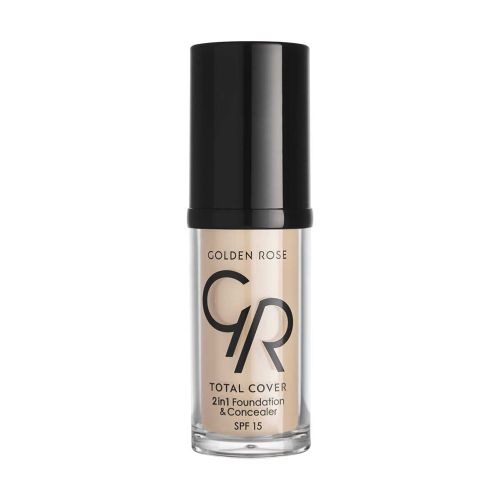 Тональный крем-консилер Golden Rose Total Cover 2ni1 Foundation&Concealer SPF15, №-22