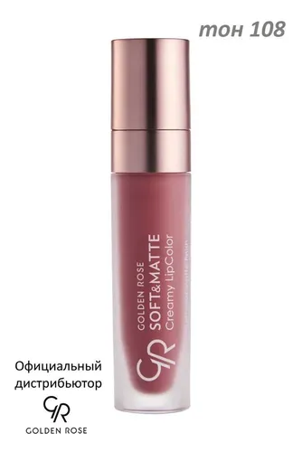 Кремовая помада Golden Rose Soft&Matte Creamy Lipcolor, №-108