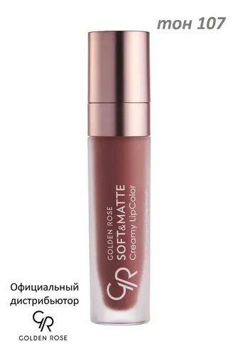 Кремовая помада Golden Rose Soft&Matte Creamy Lipcolor, №-107