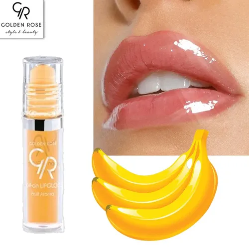 Блеск для губ Golden Rose Roll-On Lipgloss Fruit AromaЮ, №-04-Banana, в Узбекистане