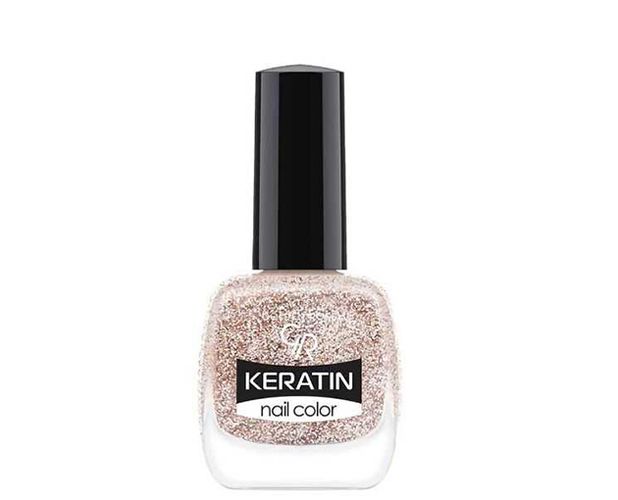 Лак для ногтей Golden Rose Keratin Nail Color Glittering Shades, №-404