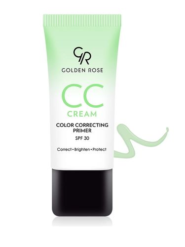 CC Крем Golden Rose CC Cream Color Correcting Primer SPF30, №-04-Green