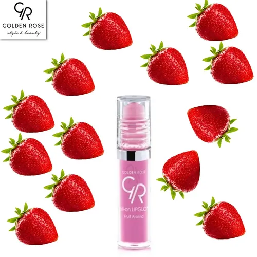 Блеск для губ Golden Rose Roll-On Lipgloss Fruit AromaЮ, №-01-Strawberry