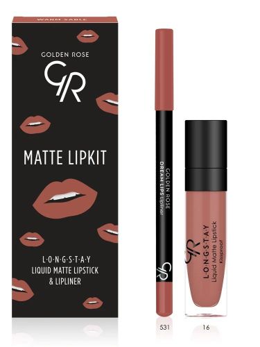 Губная помада  Golden Rose Matte Lip Kit Warm Sable