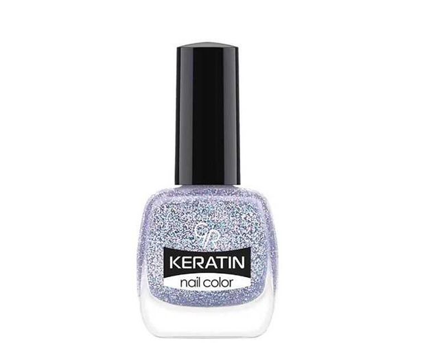 Лак для ногтей Golden Rose Keratin Nail Color Glittering Shades, №-412