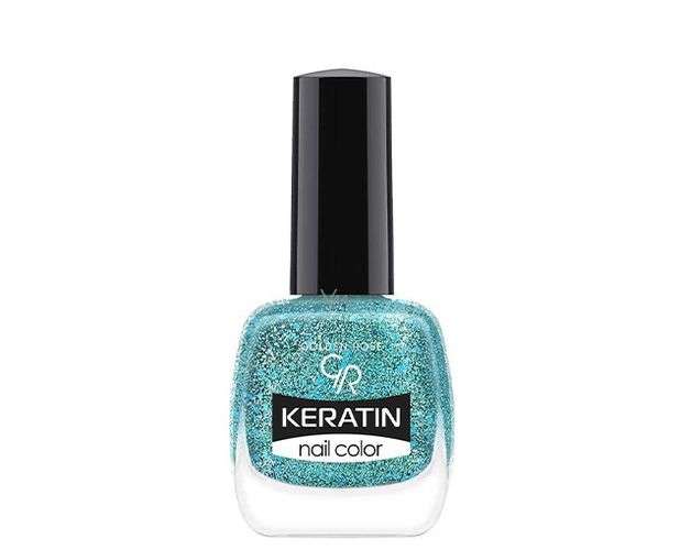 Лак для ногтей Golden Rose Keratin Nail Color Glittering Shades, №-409