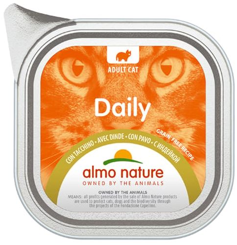 Паштет для кошек Almo Nature Daily Menu с индейкой, 100 гр