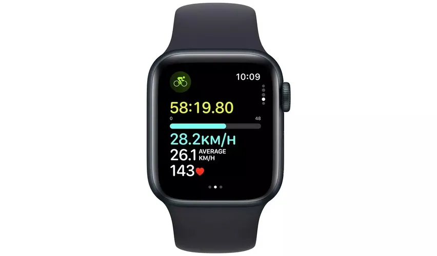 Часы Apple Watch SE 2 с спортивным ремешком, 44 мм, Midnight, фото № 4