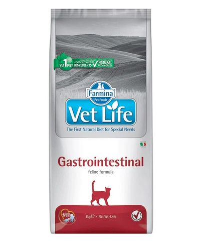 Сухой лечебный корм для кошек Farmina Vet life cat gastrointestinal, 5 кг