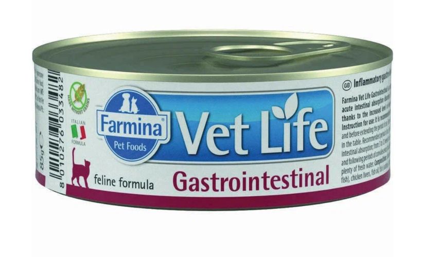 Влажный корм для взрослых кошек Farmina Vet Life Cat Gastrointestinal с курицей, 85 гр