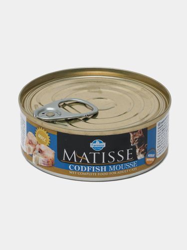 Законсервированный корм для взрослых кошек Farmina Matisse Codfish Паштет с треской, 85 гр