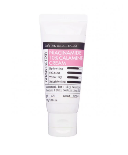 Увлажняющий лечебный крем Derma Factory Niacinamide 10% Calamine Cream, 30 мл