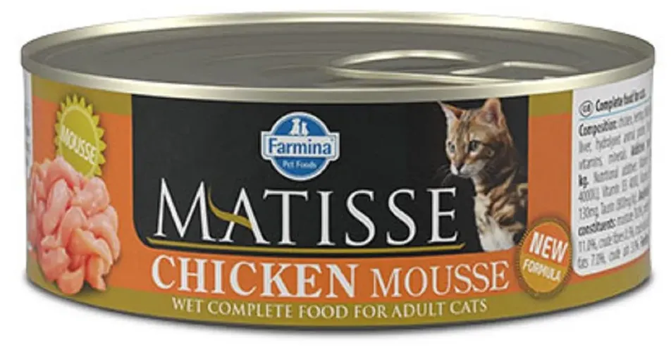 Консерва влажный корм для кошек Farmina Matisse Cat Mousse Chicken с курицей, 85 гр