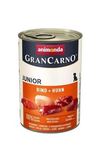 Влажный корм для щенков Animonda GrandCarno Junior Beef and Chicken с говядиной и курицей, 400 гр