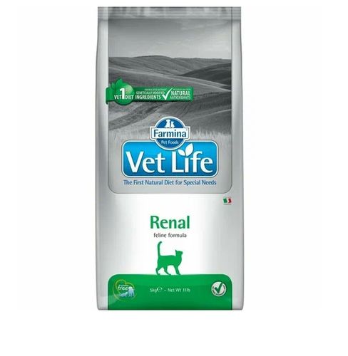 Сухой корм для кошек Farmina Vet life cat renal, 5 кг