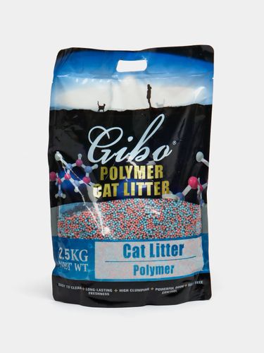 Наполнитель для домашних животных Gibo Polymer Cat Litter с полимером, 2.5 кг