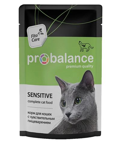 Влажный корм для кошек ProBalance Sensetive с курицей, 85 гр