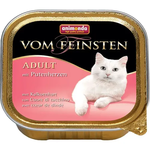 Влажный корм для кошек Animonda Vom Feinsten Cat Adult with Turkey Hearts с сердцами индейки, 100 гр