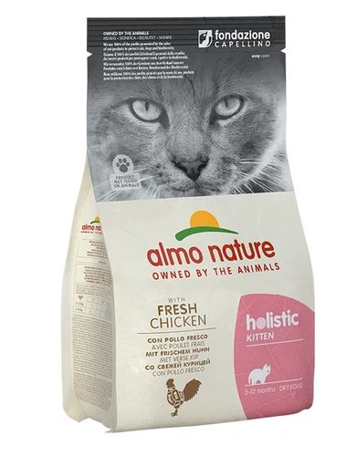 Сухой корм для котят Almo Nature Holistic Maintence Fresh Chicken с курицей, 400 гр