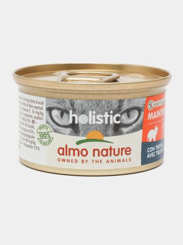 Консервы для кошек Almo Nature Holistic Cat wet Maintenance с форелью, 85 гр