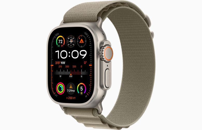 Часы Apple Watch Ultra 2, Titanium Olive Alpine Loop, 49 mm, Titanium Olive