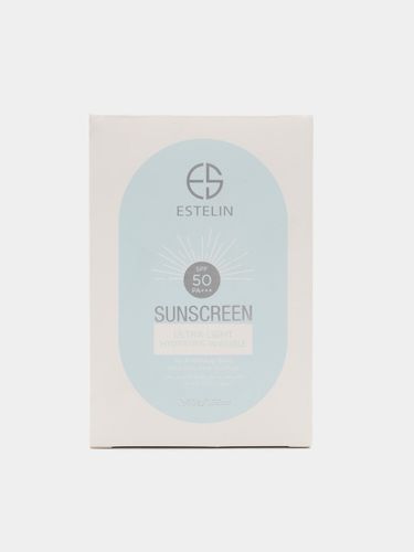 Солнцезащитный крем Estelin Ultra-Light Hydrating invisible Sunscreen SPF 50 PA+++ 50 мл, купить недорого