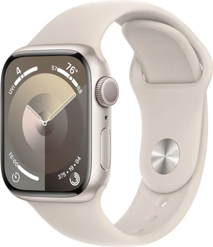 Часы Apple Watch Series 9 Aluminium Case с спортивным ремешком, 45 мм, Starlight