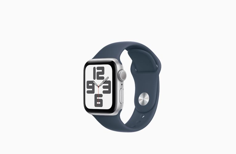 Часы Apple Watch SE 2 с спортивным ремешком, 44 мм, Silver