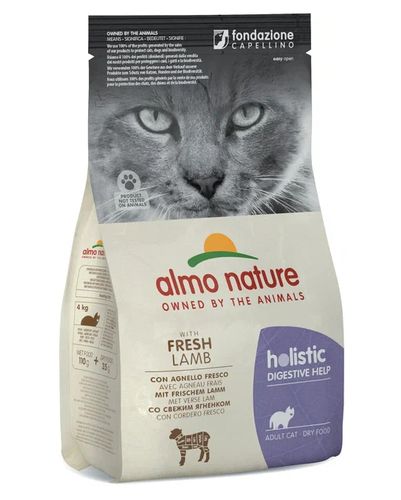 Сухой корм для кошек Almo Nature Holistic Fresh Lamb Digestive Help с ягненком, 400 гр