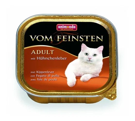 Влажный корм для кошек Animonda Vom Feinsten Cat Adult with Chicken Liver с куриной печенью, 100 гр