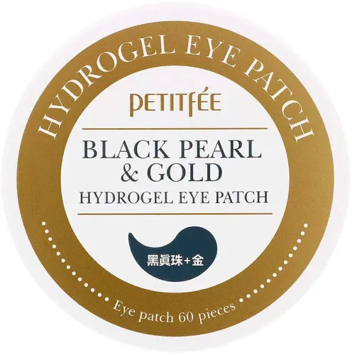 Гидрогелевые патчи для глаз Petitfee Gold black pearl revitalizing & firming hydrogel eye mask, 60 шт