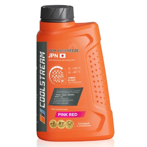 Антифриз Coolstream JPN Pink Red, 1 л