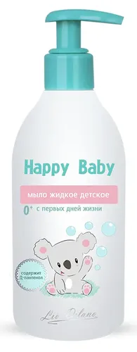 Мыло жидкое детское happy baby liv delano, 300 г