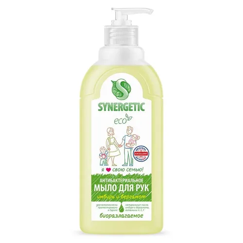 Suyuq sovun Synergetic zanjabil va bergamot, 500 ml