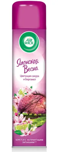 Освежитель воздуха аэрозольный AirWick Японская весна, 290 мл