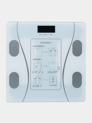 Умные электронные весы с Bluetooth до 180 кг 15736, Белый